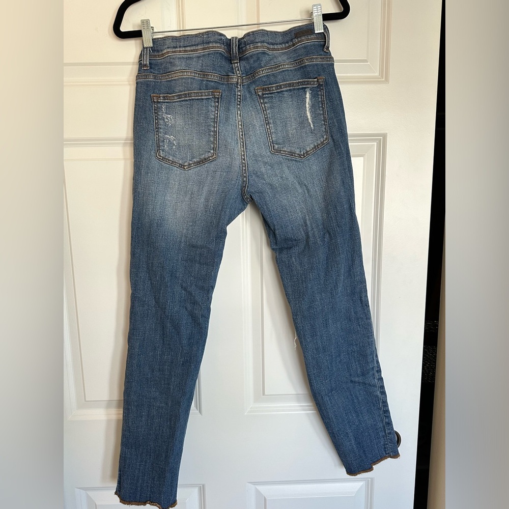 SP Black Destroyed Cropped Jeans - Size 29 - Picture 2 of 3